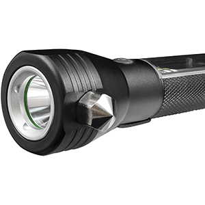 Linterna LED solar 10W recargable con alarma, modelo RESCATE