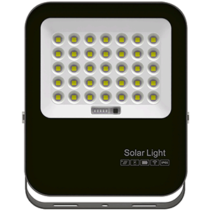 Proyector LED solar 100W 6000ºK. Batería reemplazable.