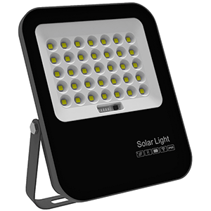 Proyector LED solar 100W 6000ºK. Batería reemplazable.